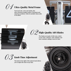 Retro flip digital clock, battery - powered mechanical clock for home & office decor