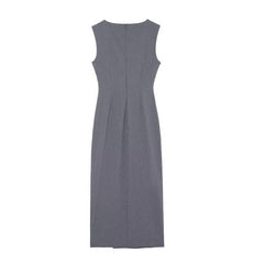 Women Clothing Slim Fit Midi Dress