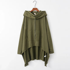 Fashion Trends New European and N Pure Color Long Hoodie