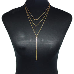 Women Layered Choker Necklace Jewelry