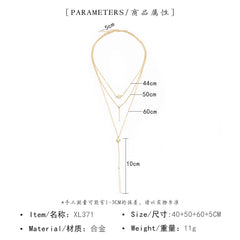 Women Layered Choker Necklace Jewelry