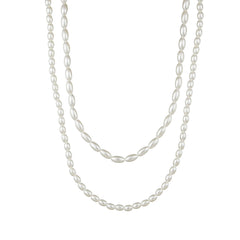 Women Layer Pearl Chain Necklace