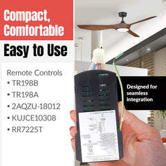 Anderic MR205A-D Replacement Ceiling Fan Receiver for Home Decorators Collection Marlon 66" Inch
