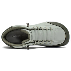 Mid-Top Barefoot Ankle Boots Wide-Toe Zero-Drop Non-Slip Artificial Leather Shoes