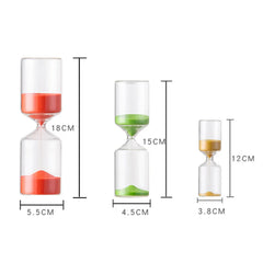 5/10/15/30 Minutes Sandglass Sand Timer Color Glass Hourglass Sand Clock Children Kids Gift Fashion Home Decoration