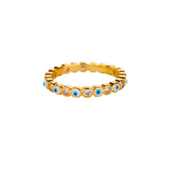 Colorful Tiny Round Rings For Women Stainless Steel Gold Color Adjustable Wedding Ring Luxury Aesthetic Jewlery Couple Gift