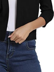 Viscose Blend Open Front Cardigan