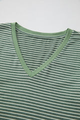 Capri Stripe Stretchy Long Sleeve Top