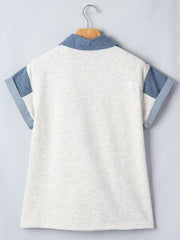 Contrast Trim Button Detail Top