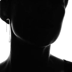 Italian Sterling Silver Threader Drop Earrings