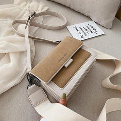 Luxuries Mini PU Leather Flap Bags For Women Ladies Shoulder Handbags - Female Trendy Cross Body Mobile Phone Bag
