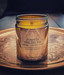 Vintage Wooden Wick Candle – Art Deco 1920s Inspired Scented Candle Gift